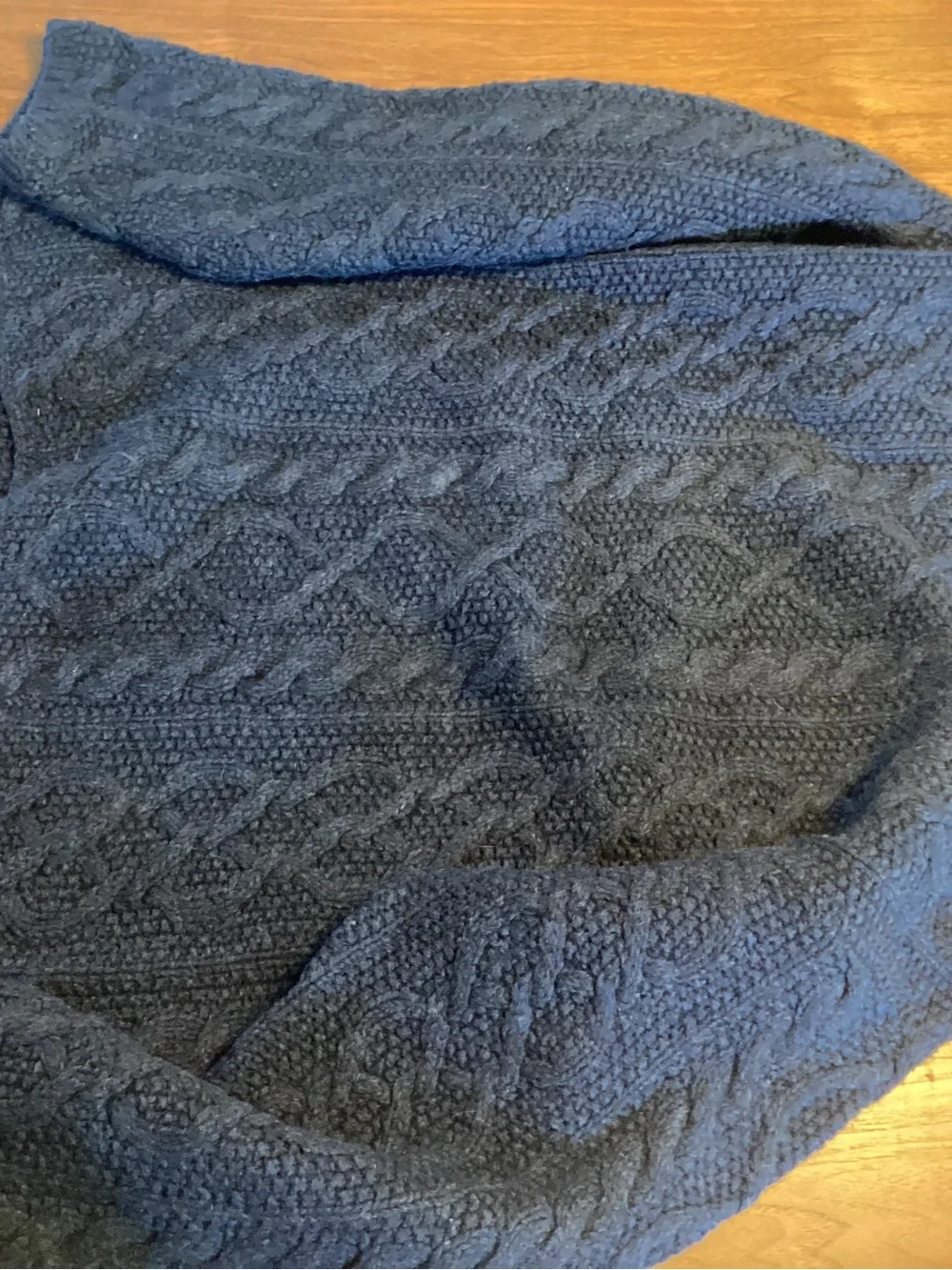 J. Crew Dark Navy Ribbed Hand-Knit Sweater